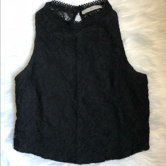 Lace Mock Neck Sleeveless Crop Top Bundle - Picture 4 of 6